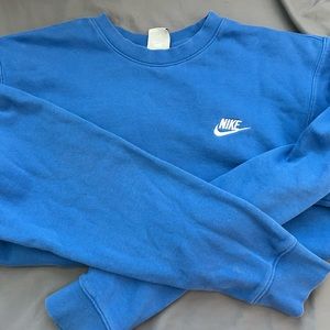 blue nike crewneck